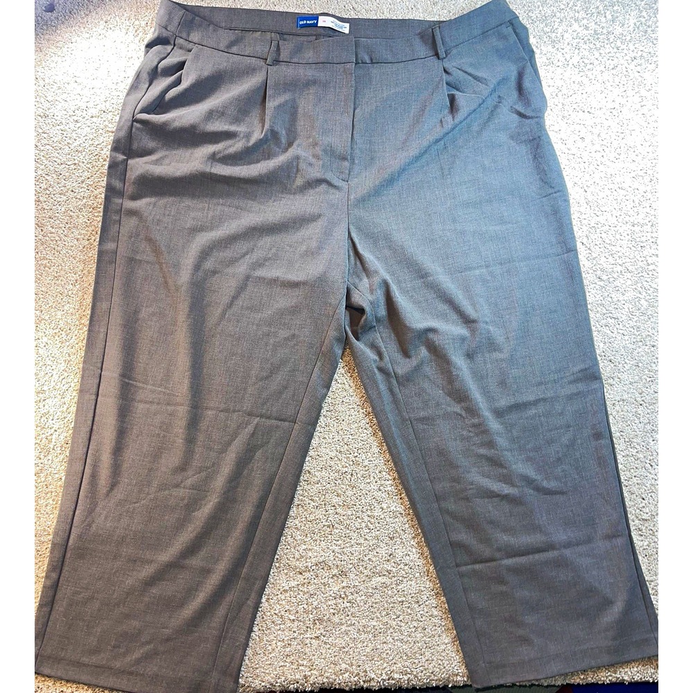 Old Navy Extra HighRise Taylor Wide-Leg Trousers Gray Dress Pants Womens 28 NWT